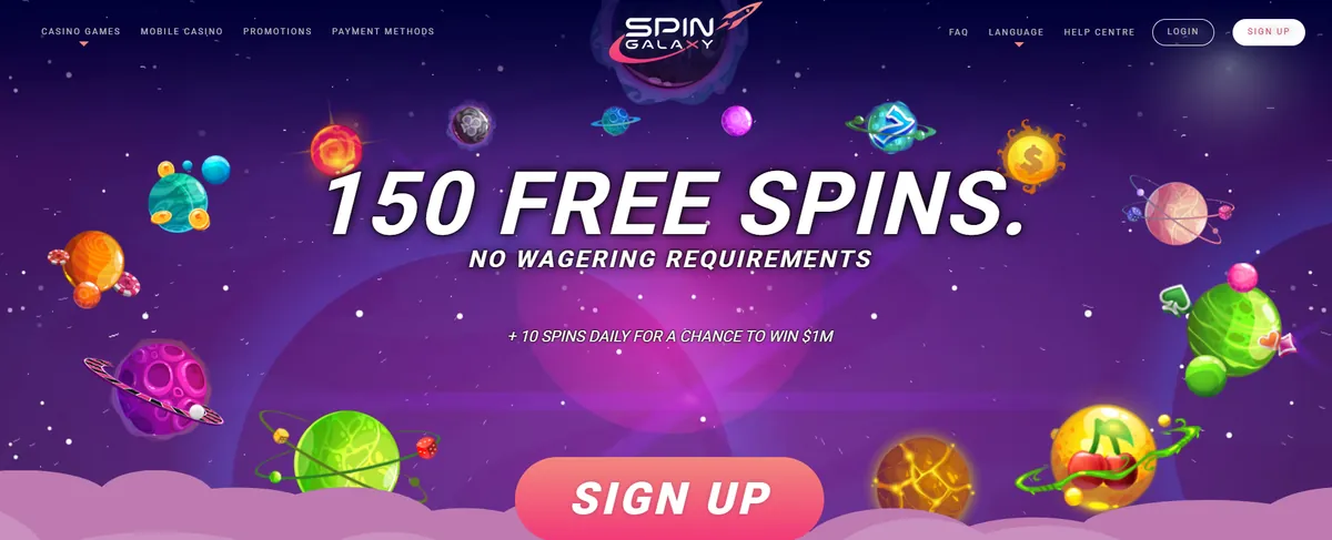 Spin Galaxy Casino - new Interac casino 2026